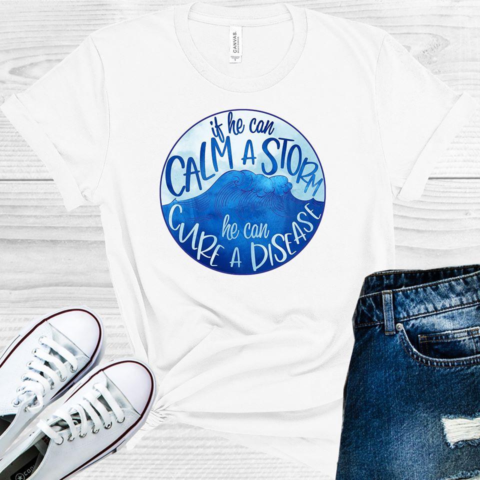 If He Can Calm a Storm He Can Cure a Disease Graphic Tee