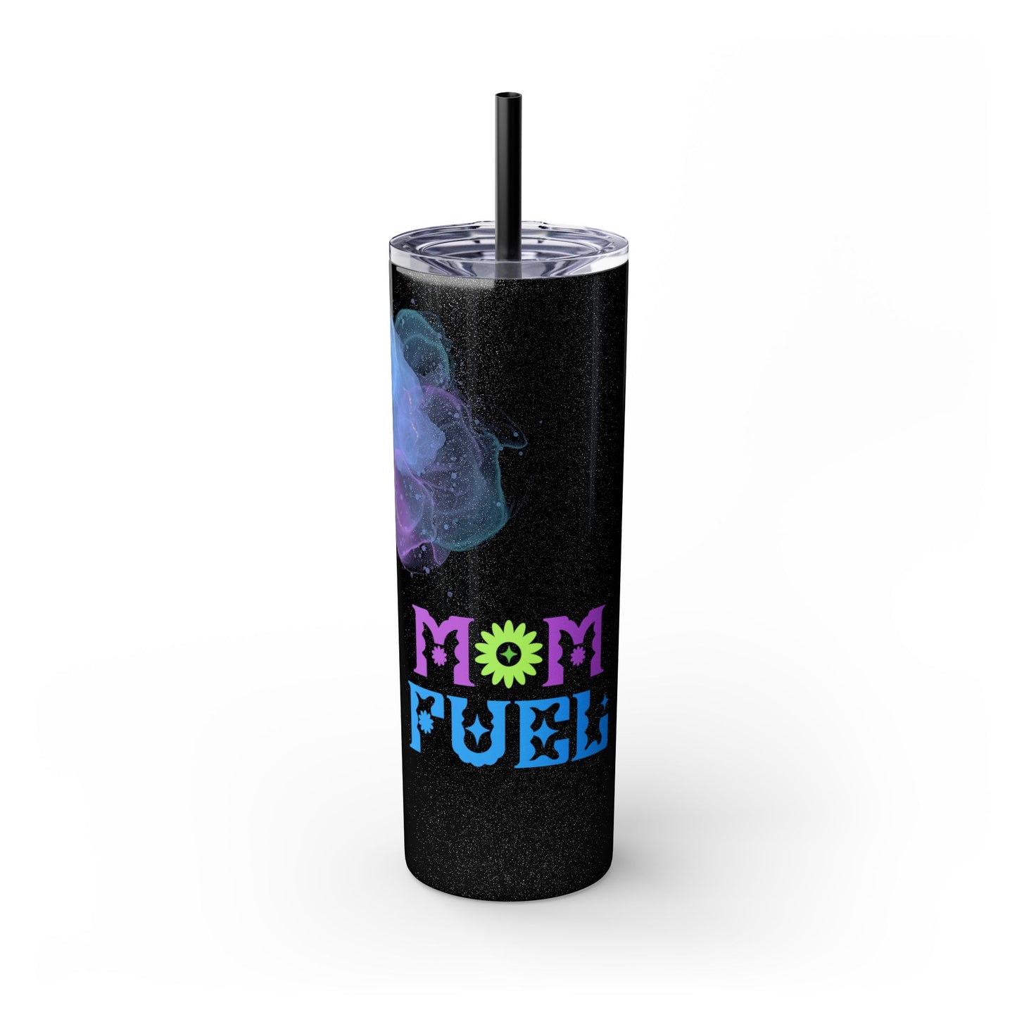 Mom Fuel Skinny Tumbler, 20oz Travel Cup, Gift for Moms, Fun Drinkware for Mothers, Perfect for Coffee and Tea