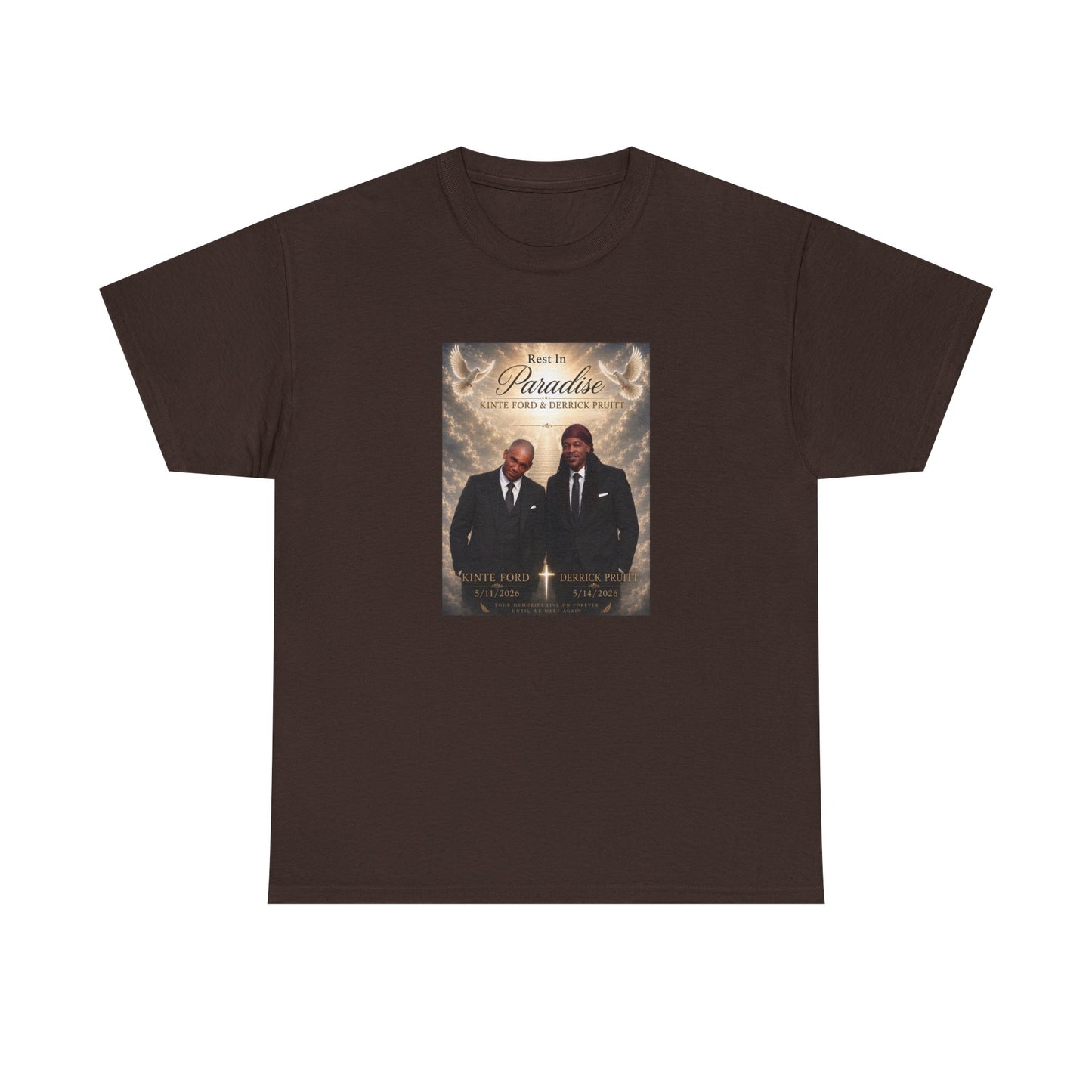 Memorial Tribute Tee — "Rest in Paradise" Funeral Remembrance Shirt