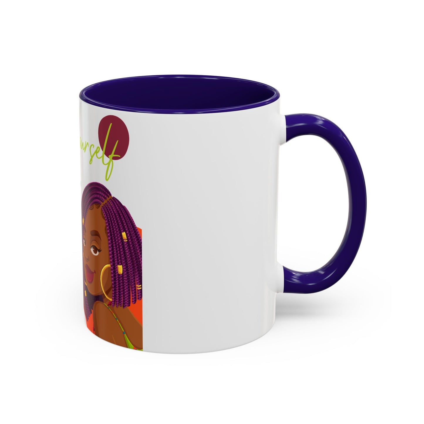 Colorful Be Yourself Mug, Inspirational Coffee Cup, Gift for Friends, Empowerment Mug, Unique Art Mug, Perfect for Birthdays