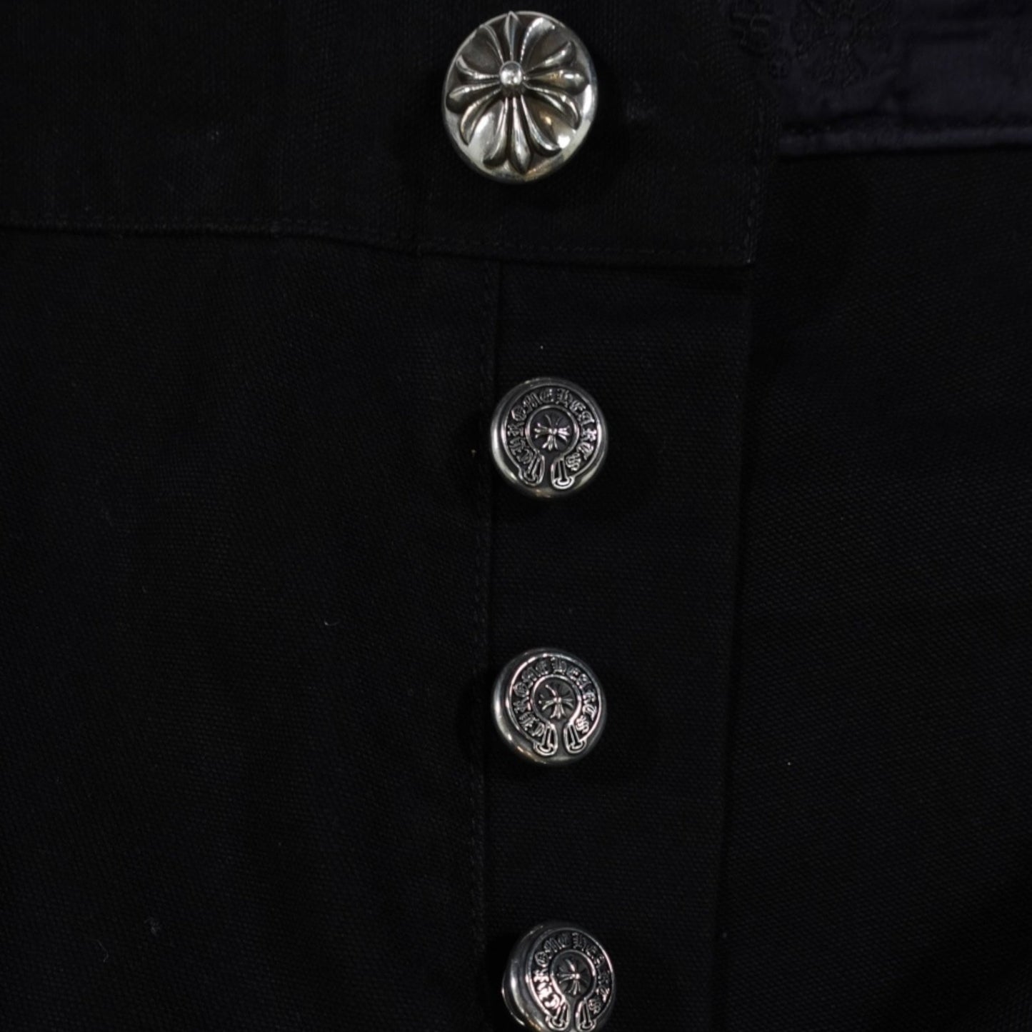 Chrome Hearts Double Knee Carpenter Pants in Black