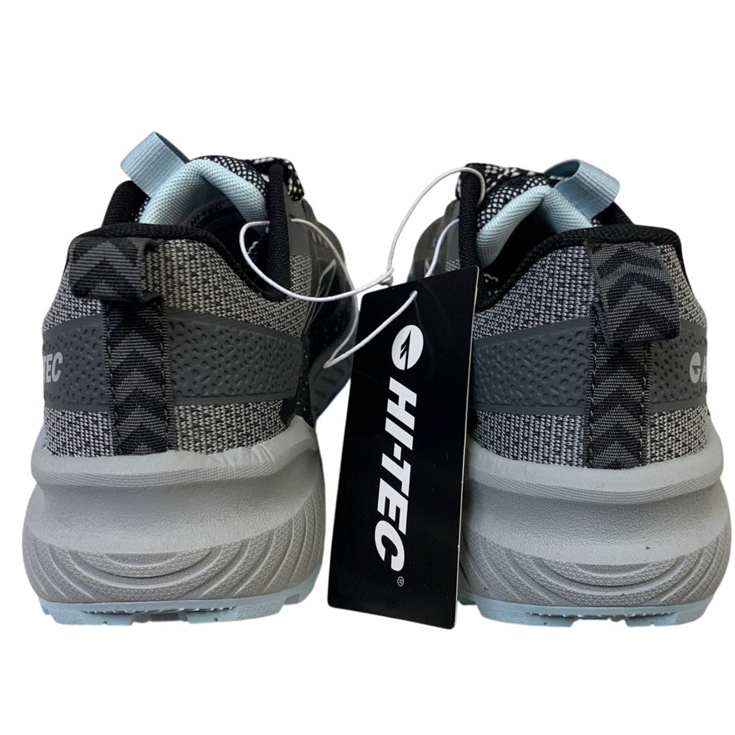New In Box Hi-Tec Womens Size 8 Black Gray Lace Up Comfort Athletic Shoes