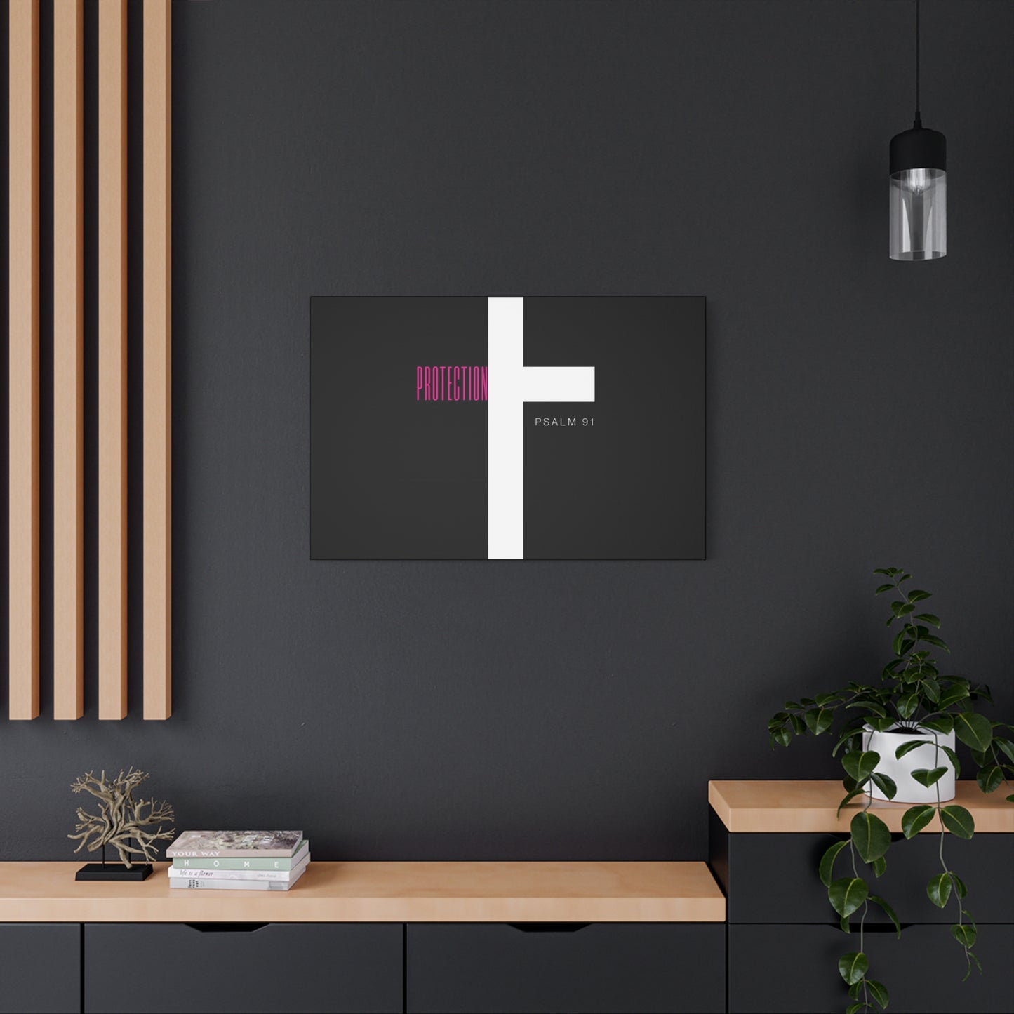 Faith-Inspired Canvas Print - Psalm 91, Home Decor, Wall Art, Christian Gift, Inspirational Decoration