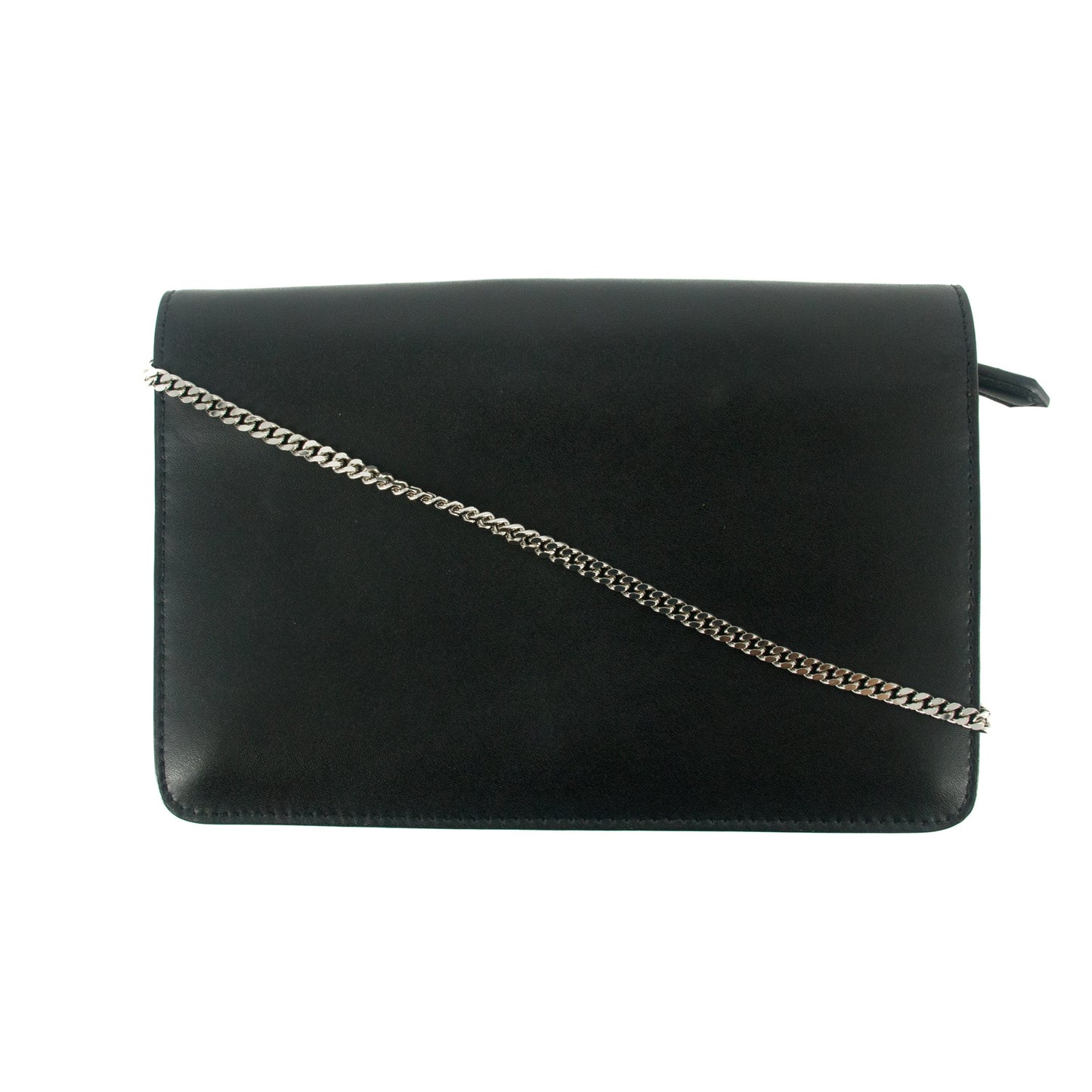 Fendi Chain Wallet Studs Leather Black Multicolor #9209