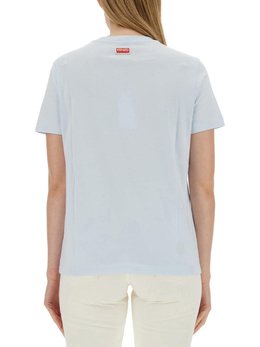 Kenzo Women T-Shirt With Tiger Embroidery
