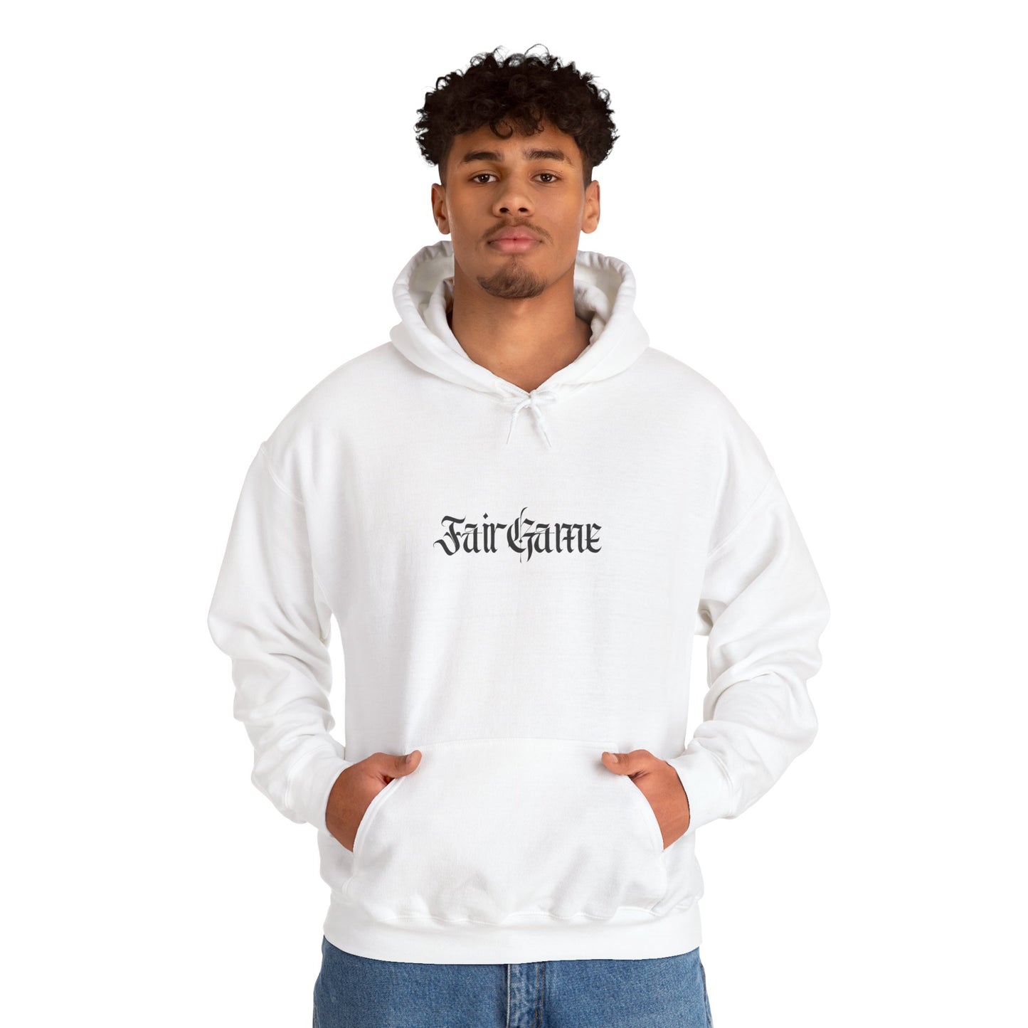 Fair Game Unisex Heavy Blend Hoodie, Cozy Sweatshirt, Casual Lounge Wear, Gift for Gamers, Comfortable Street Style
