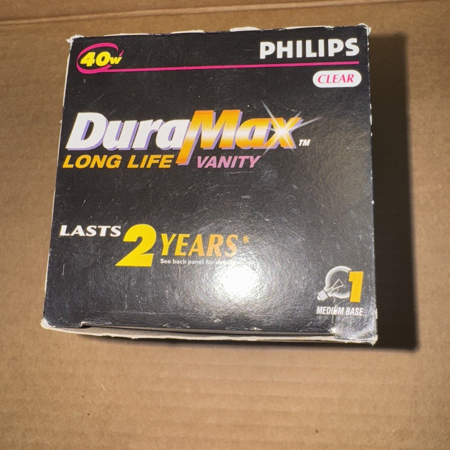PHILIPS LONG LIFE 40 WATT VANITY LIGHT CLEAR G25 Medium Base NIP 😍