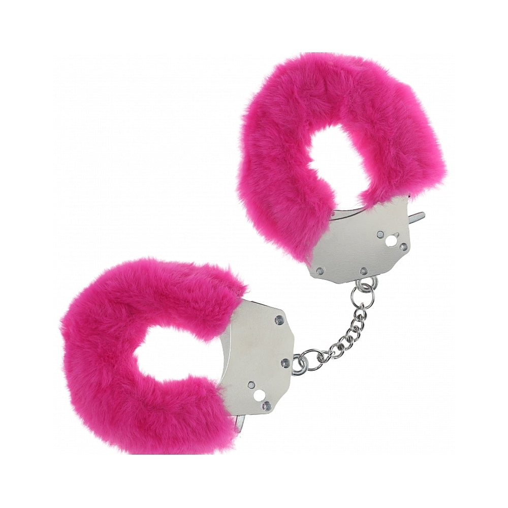 Ouch! Heavy-Duty Fluffy Handcuffs Pink-0