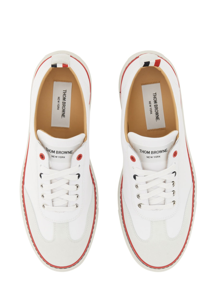 Thom Browne Men Low-Top Leather Sneaker