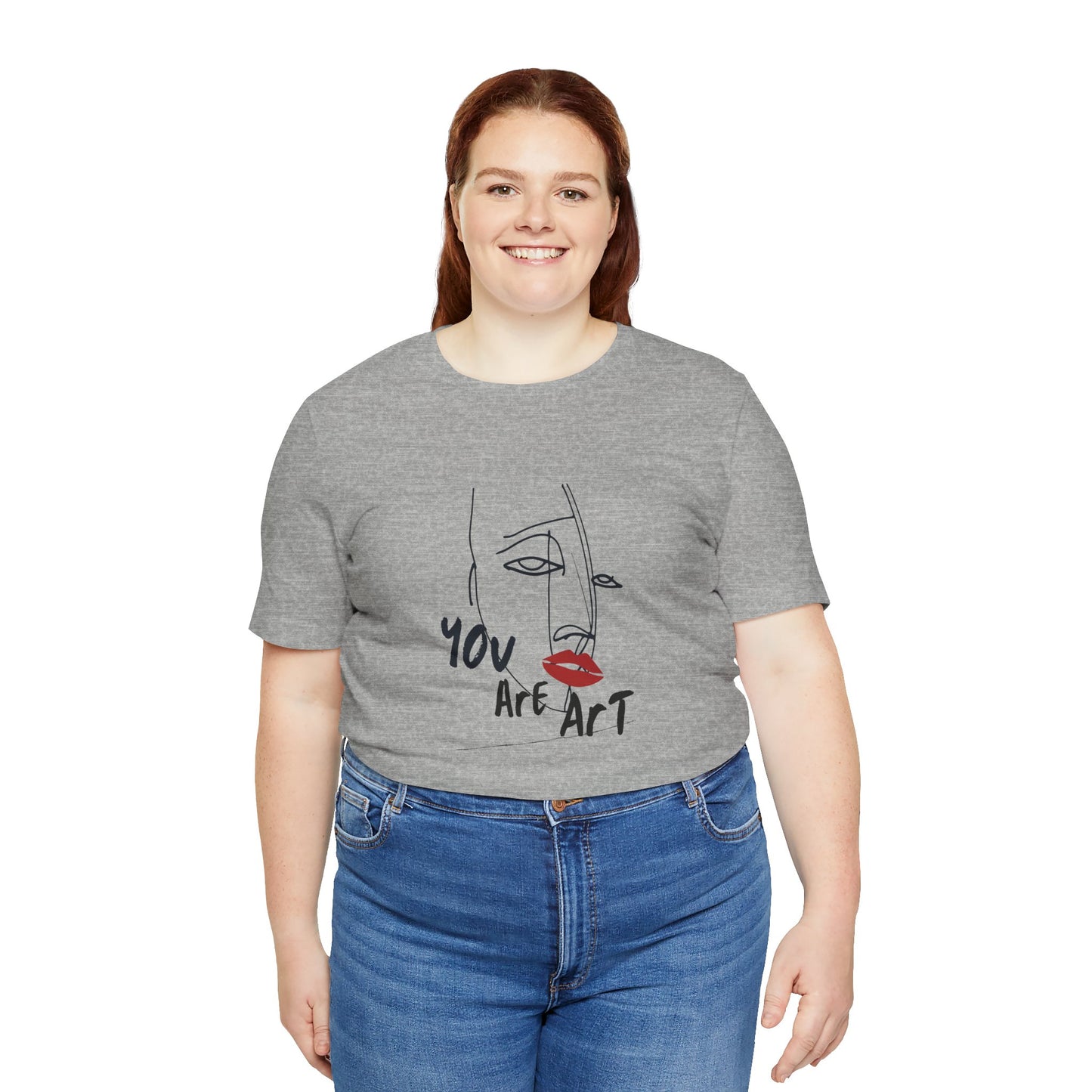 Artistic Expression Unisex Tee - You Are Art, Creative Gift, Casual Wear, Modern Design, Art Lover's Shirt