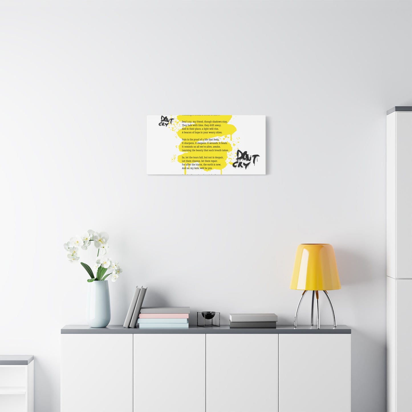 Inspirational Canvas Wall Art, Motivational Decor, Positive Quote, Home Office Wall Hanging, Unique Gift Idea, Modern Art Print