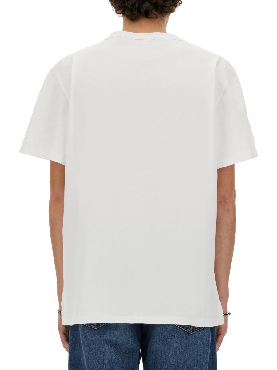 Alexander Mcqueen Men Skull Print T-Shirt