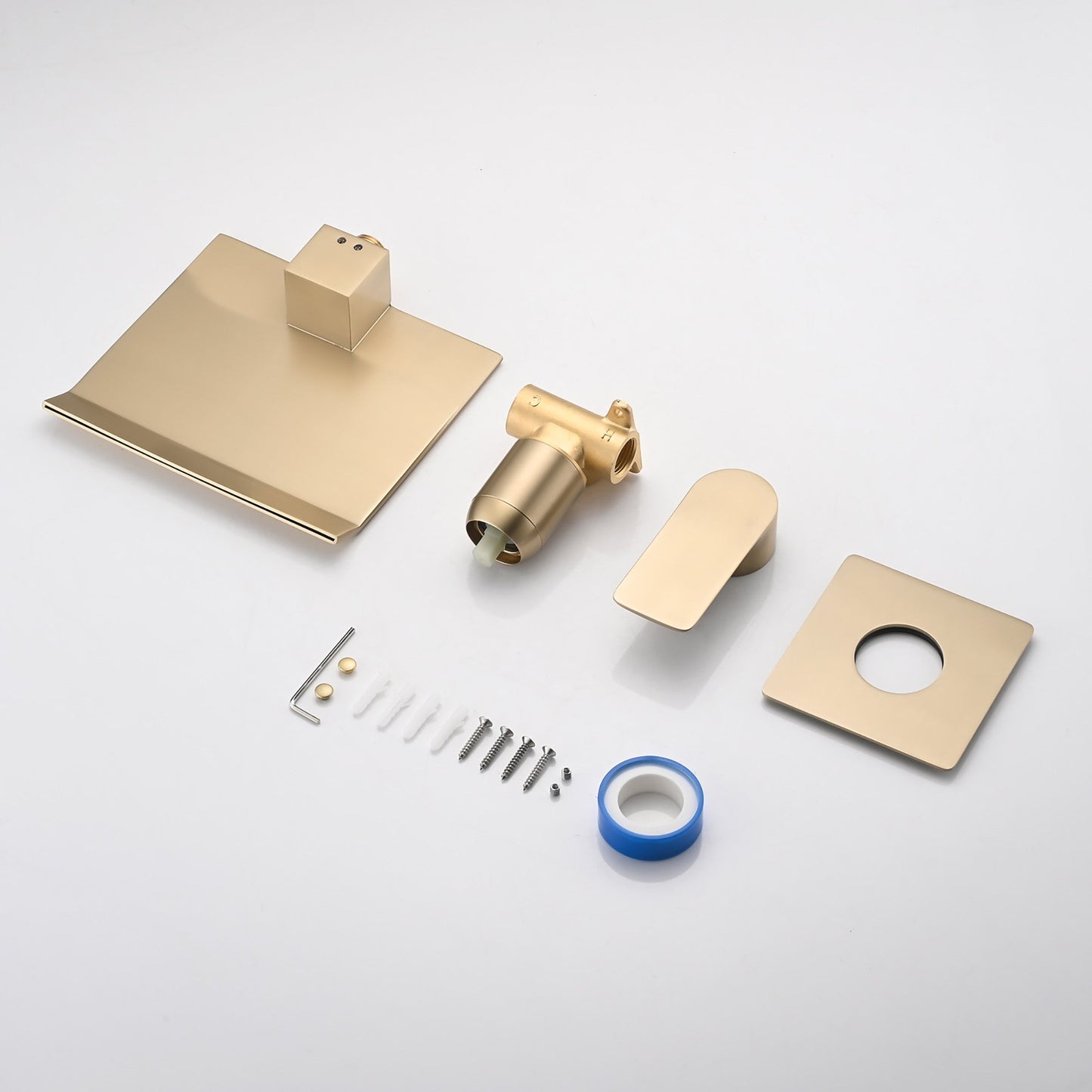 Wall Mount Bathtub Faucet Brushed