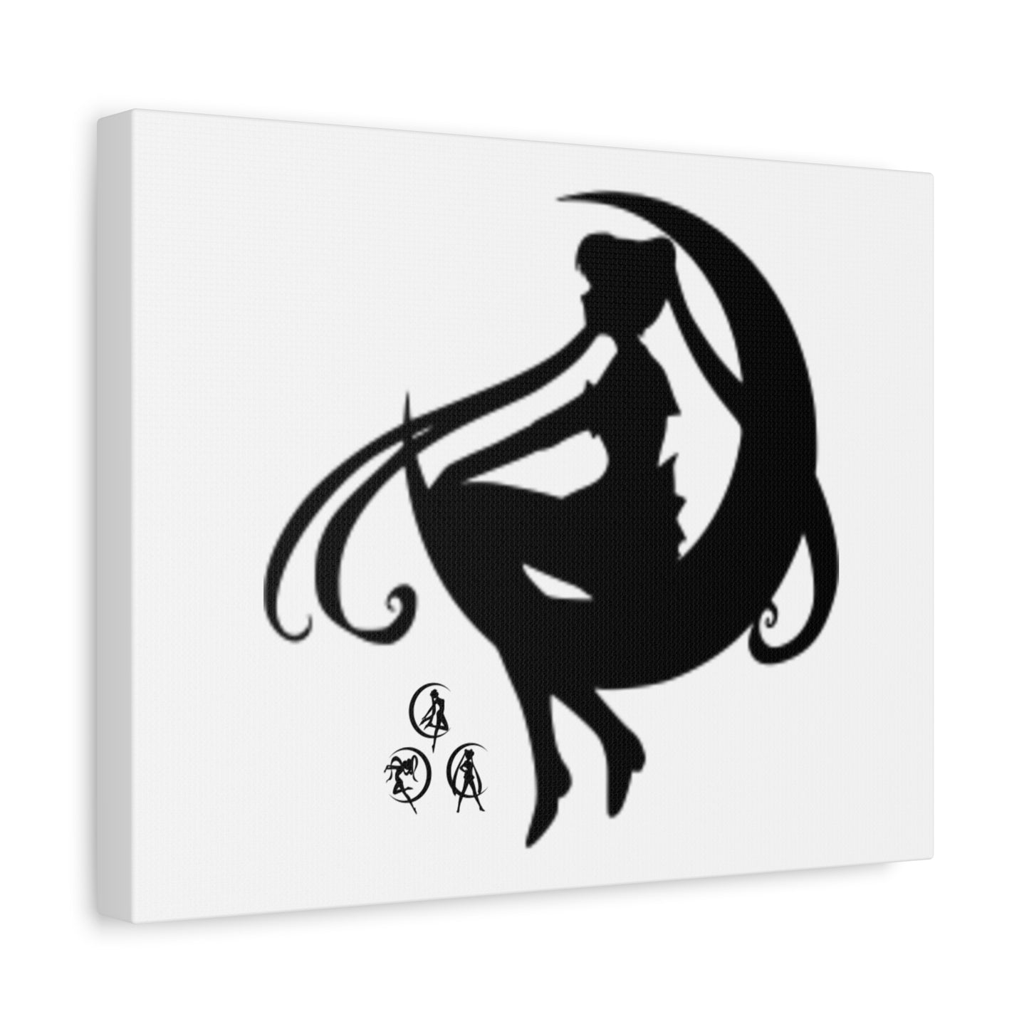 Moonlit Goddess Canvas Art, Modern Wall Decor, Fantasy Home Decor, Boho Aesthetic, Gift for Art Lovers