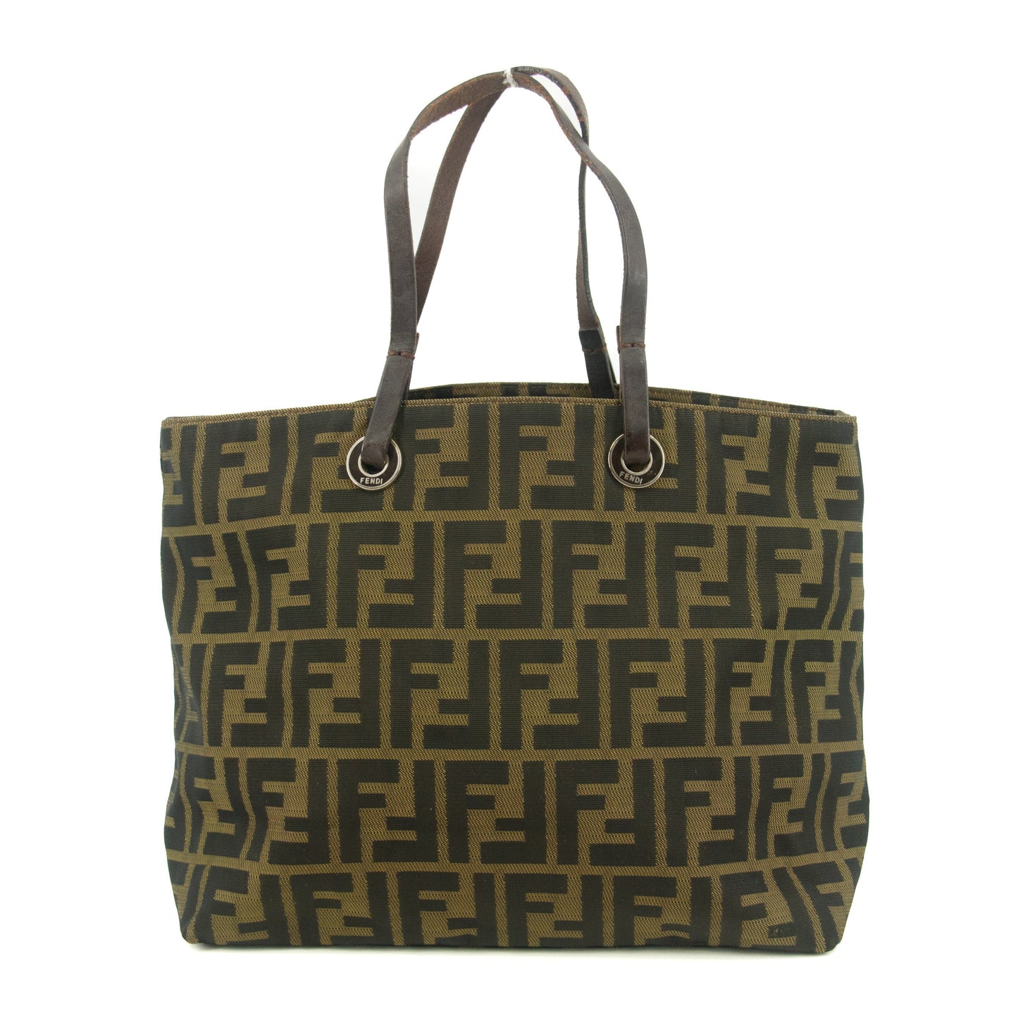 Fendi Zucca Mamma Brown Shoulder Bag Canvas #9289