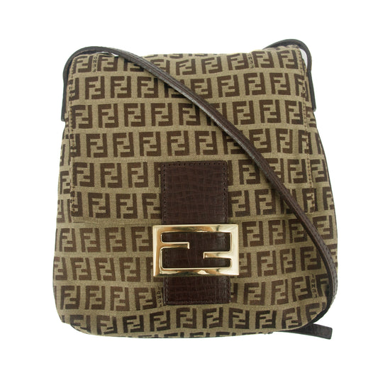 Fendi Mamma Bucket Zucchino Beige G Hardware Shoulder Bag #9313