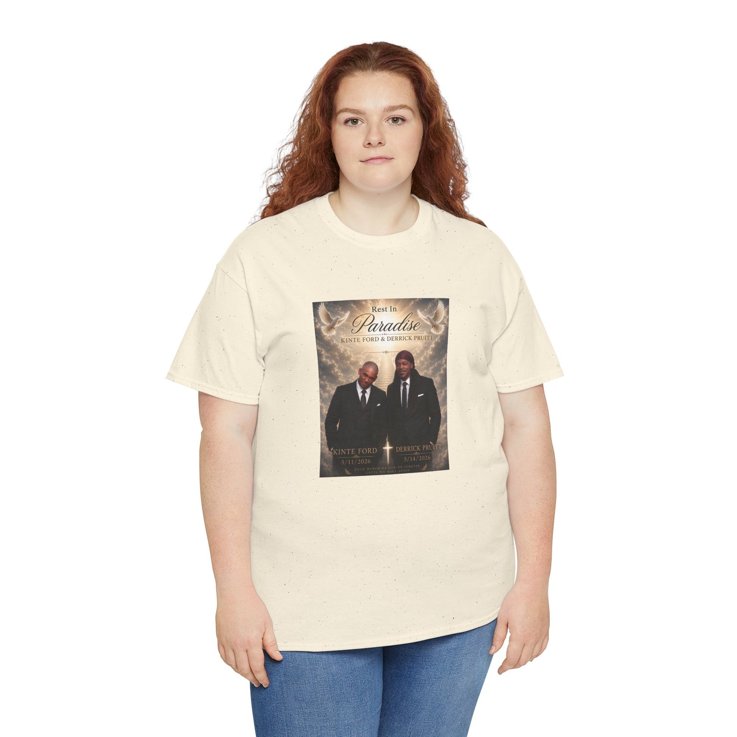 Memorial Tribute Tee — "Rest in Paradise" Funeral Remembrance Shirt