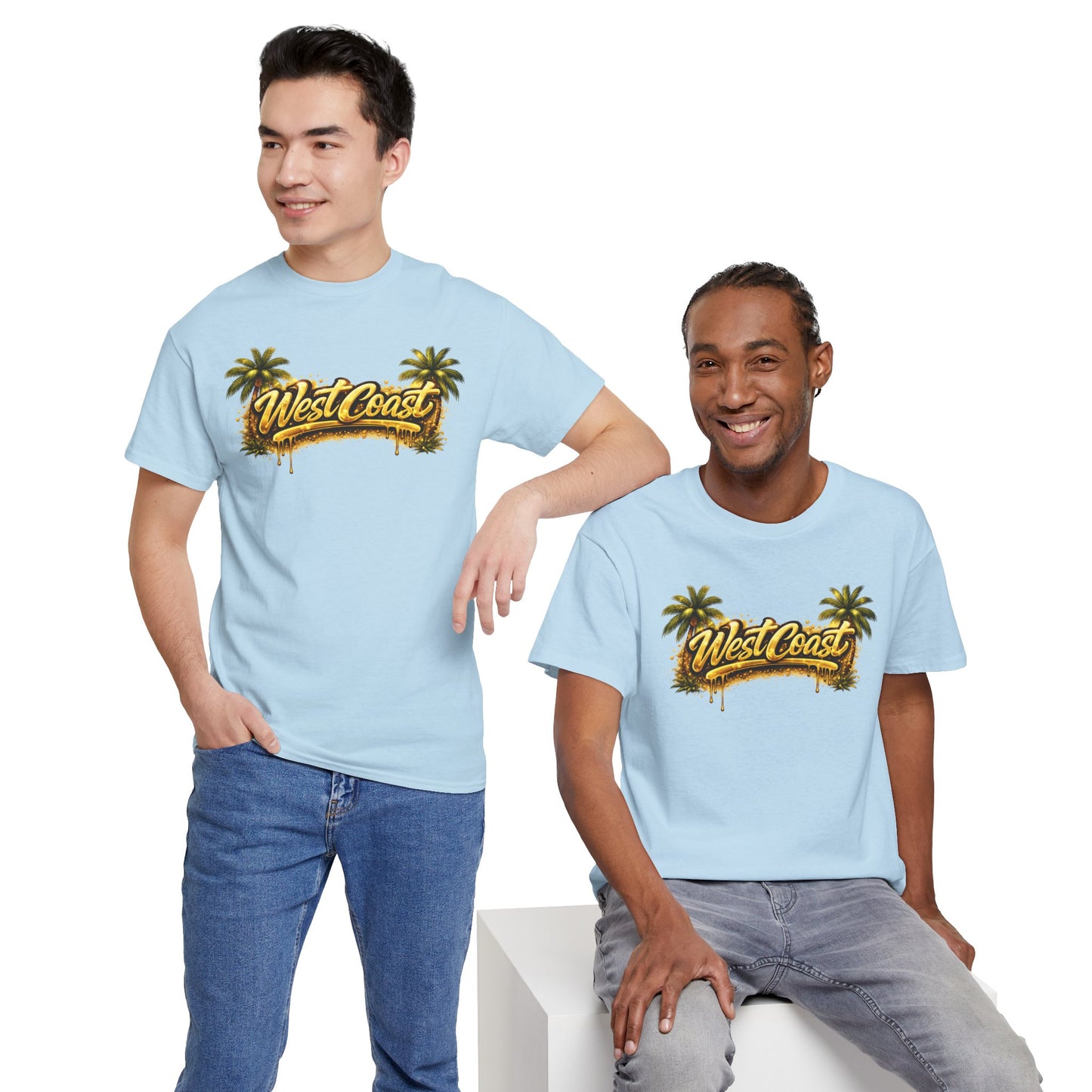 West Coast Palm Tree T-Shirt — Retro Surf Vibe Tee