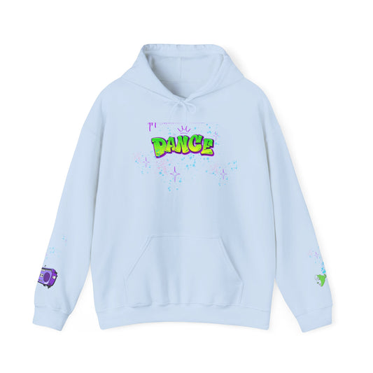 Colorful Dance Hoodie for Creative Spirits, Cozy Unisex Hooded Sweatshirt, Perfect for Parties, Dance Classes, Gifts