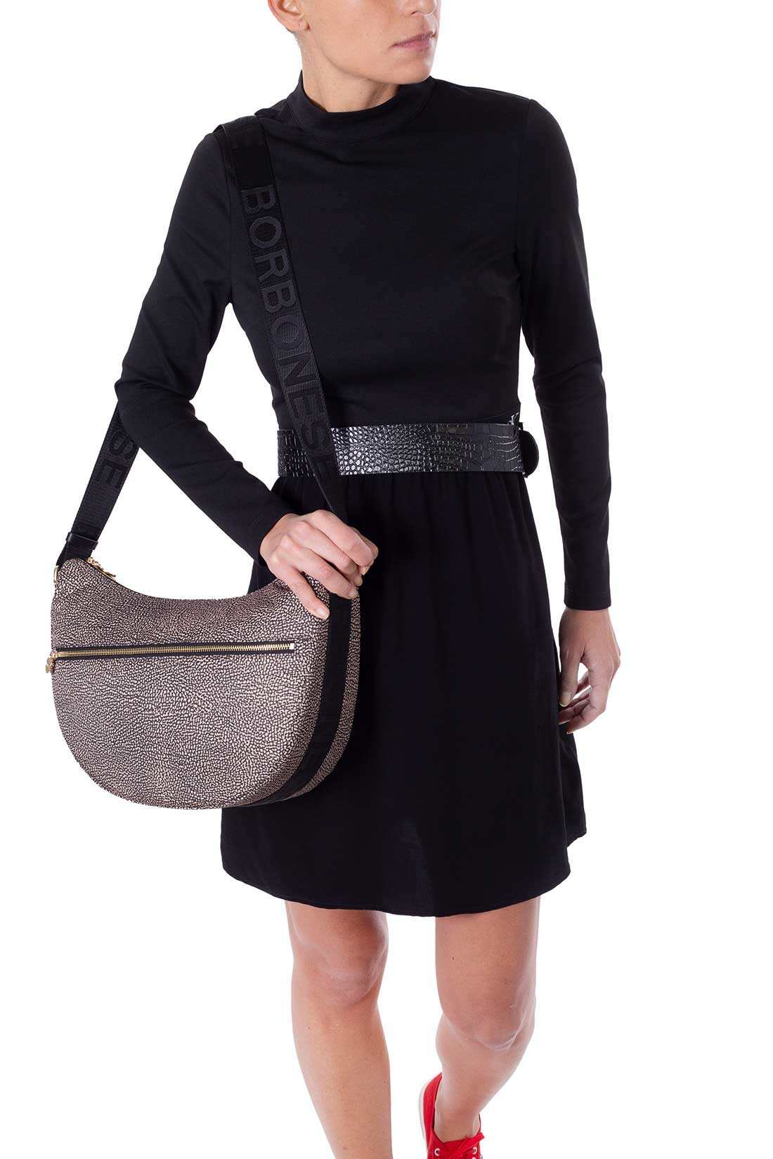 BORBONESE - Women's middle Luna Bag-7
