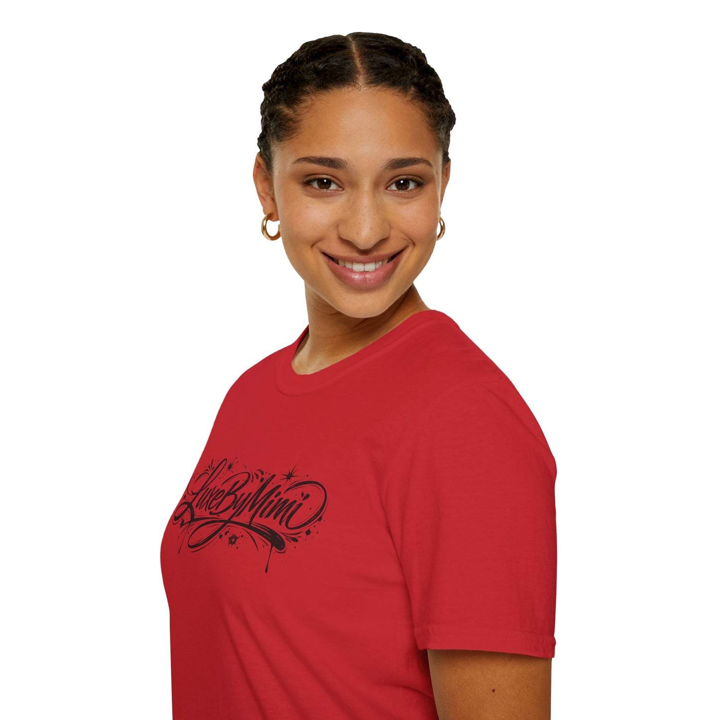 LuxeByMimi Script Tee — Elegant Calligraphy Logo T-Shirt