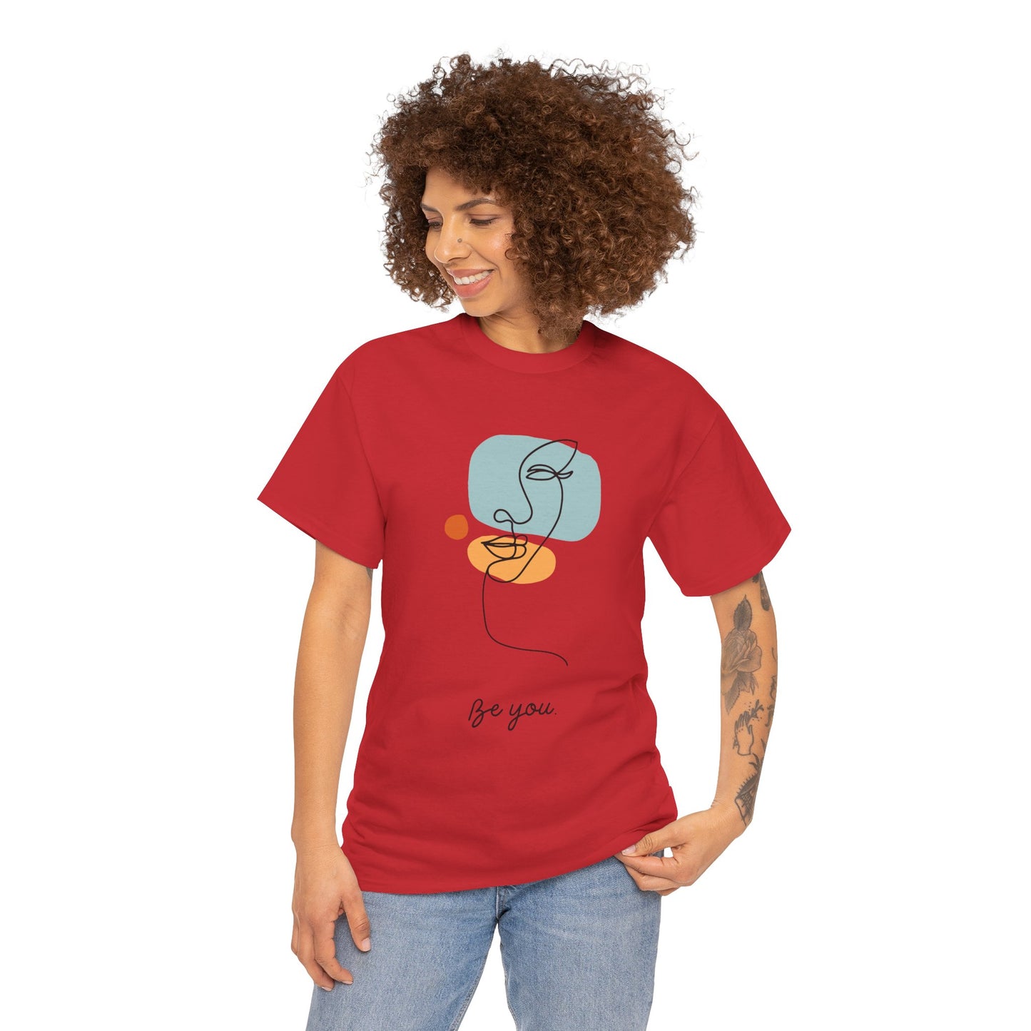 Minimalist Be You Tee, Unisex Cotton T-Shirt, Inspirational Graphic Tee, Gift for Friends, Casual Everyday Wear, Self-Love Apparel