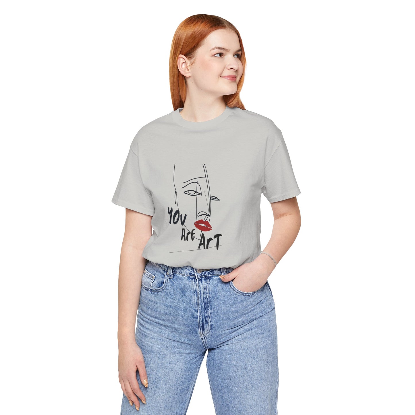 Artistic Expression Unisex Tee - You Are Art, Creative Gift, Casual Wear, Modern Design, Art Lover's Shirt