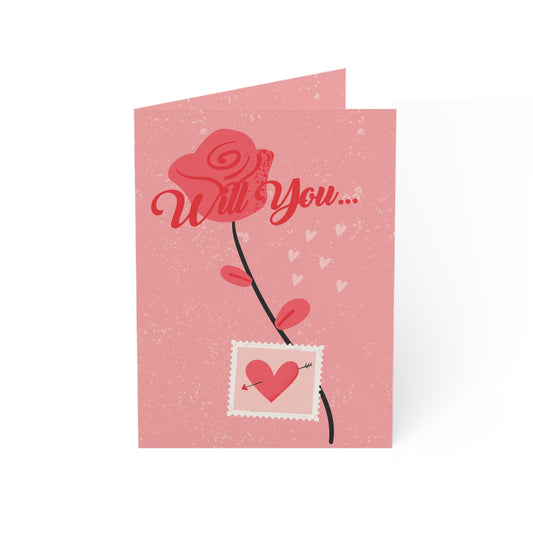 Romantic Greeting Cards, Valentine's Day Cards, Love Note Cards, Anniversary Cards, Elegant Card Set