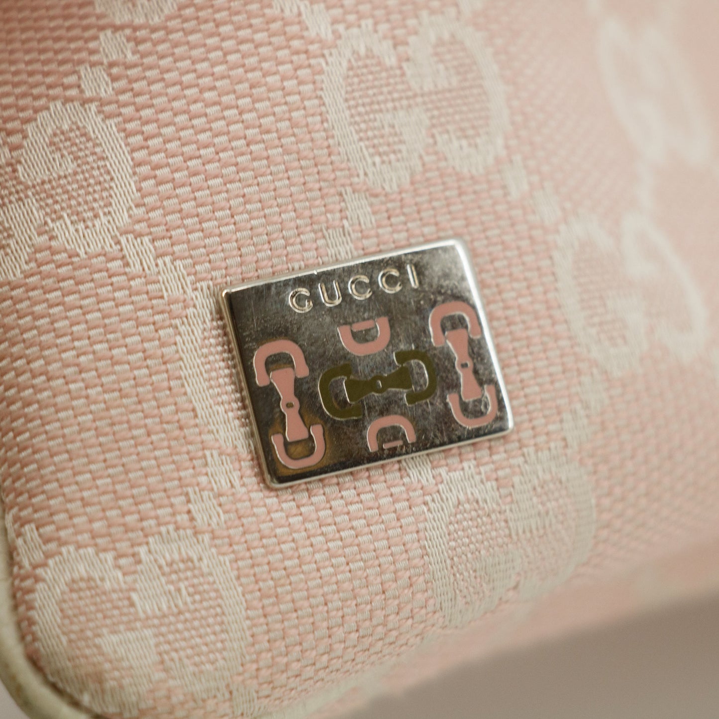 Gucci GG Canvas Pink Shoulder Bag #9399