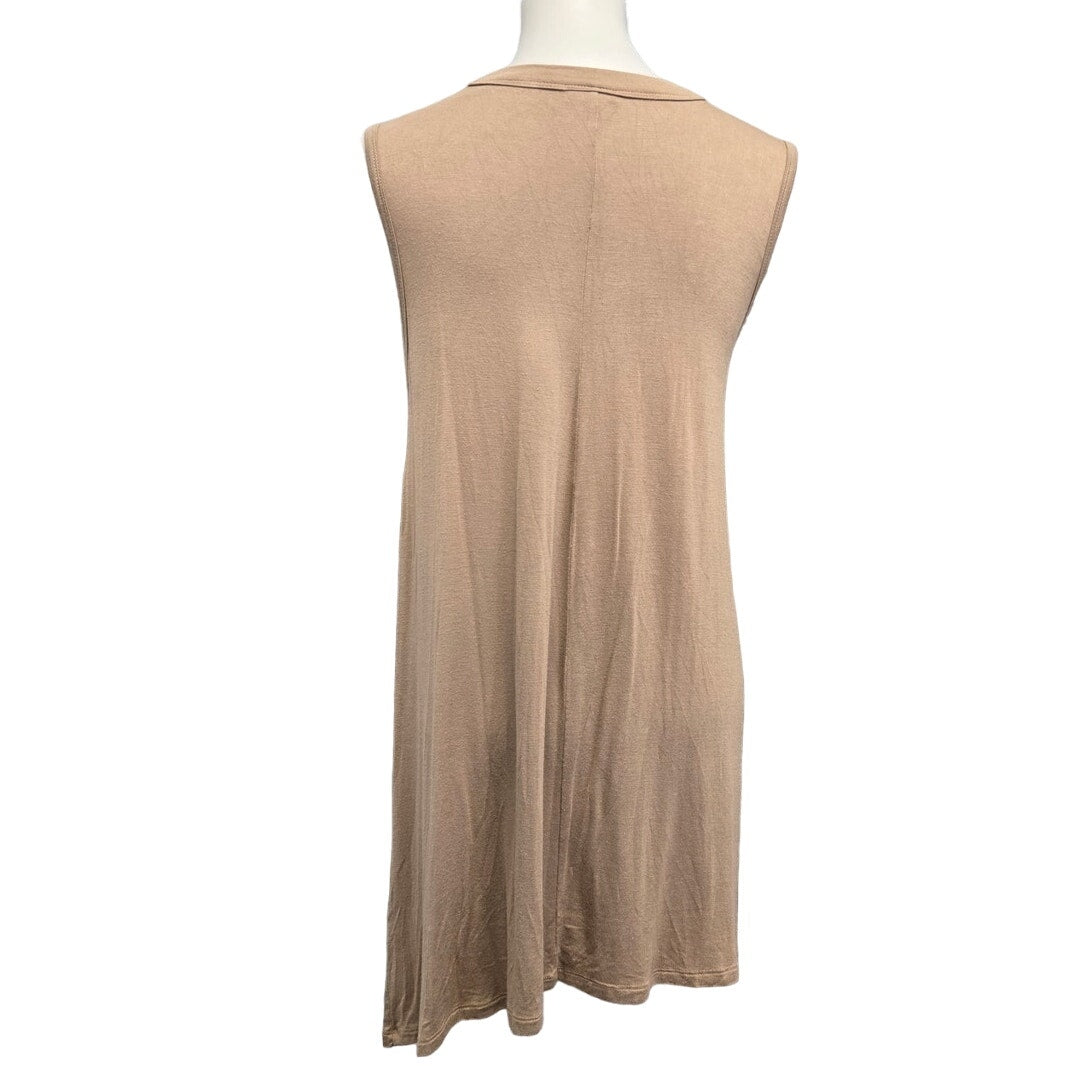 Coco + Carmen Womens Small Sleeveless V-Neck Rayon Spandex Stretchy A-Line Dress