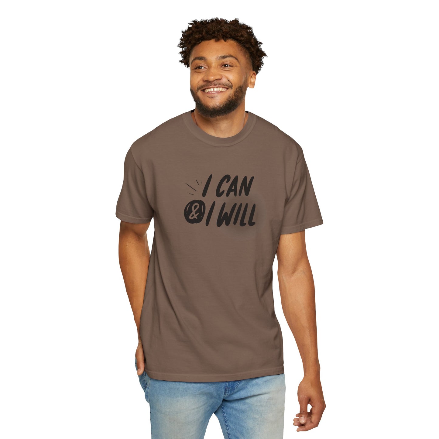 Motivational T-Shirt - Unisex Garment-Dyed Tee, Inspiring Quote, Gift for Friends, Workout Gear, Positive Affirmation Apparel