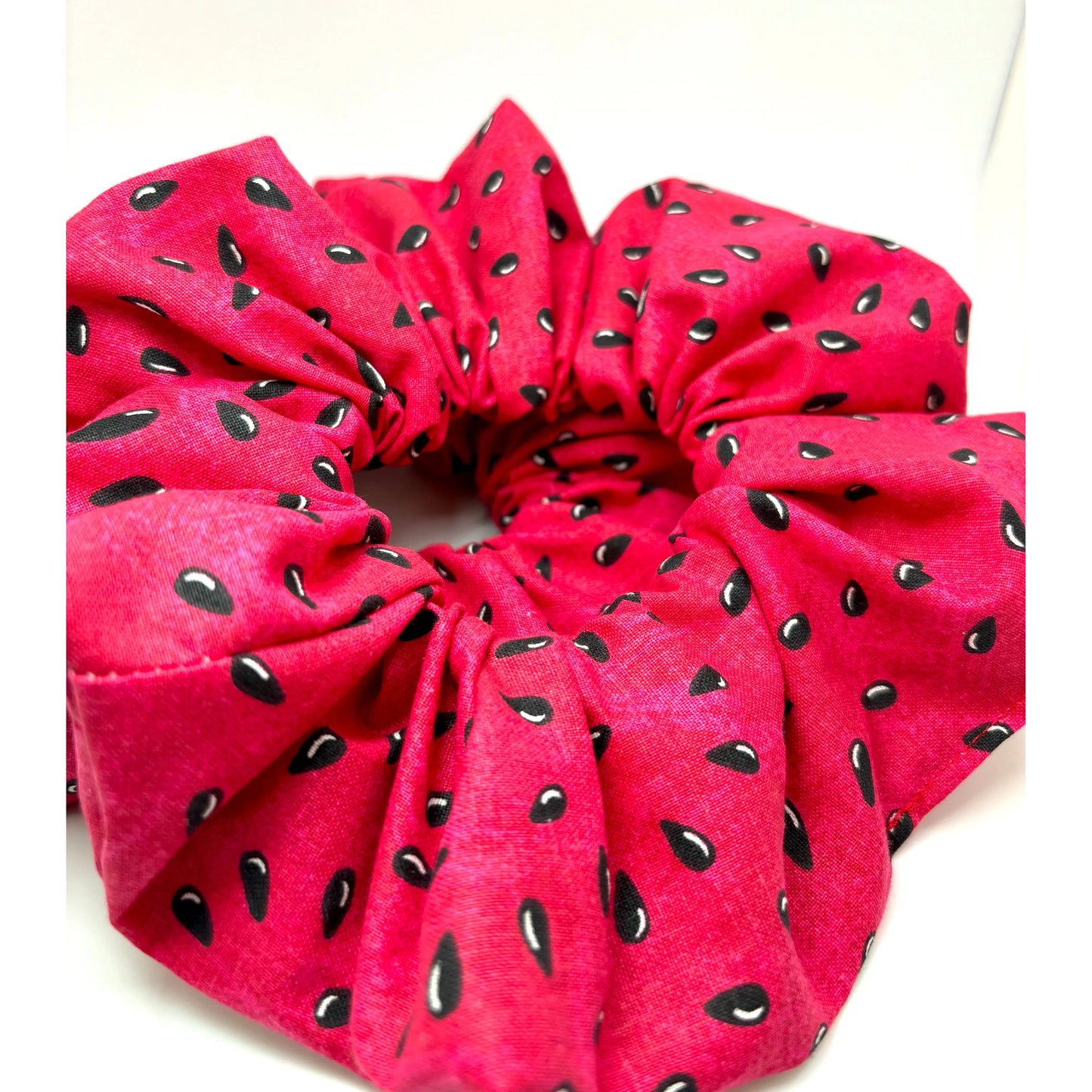 Watermelon Seeds Summer Scrunchie