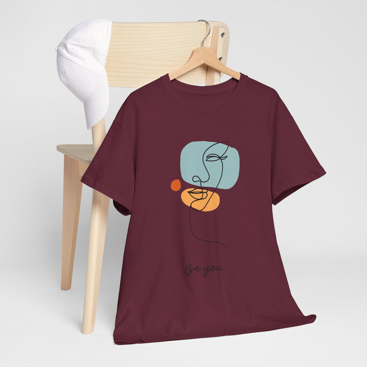 Minimalist Be You Tee, Unisex Cotton T-Shirt, Inspirational Graphic Tee, Gift for Friends, Casual Everyday Wear, Self-Love Apparel