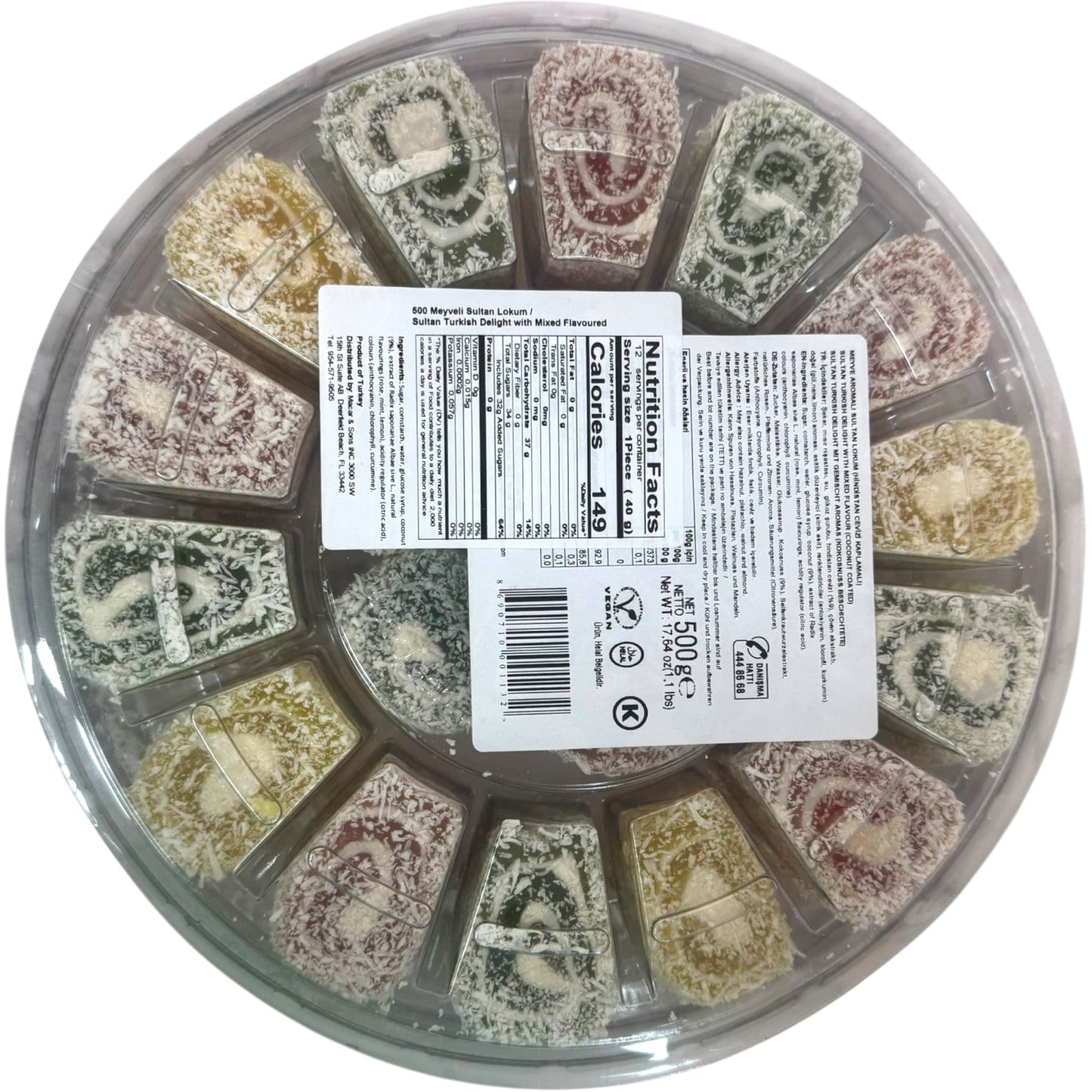 Koska Turkish Delight with Fruit 500g