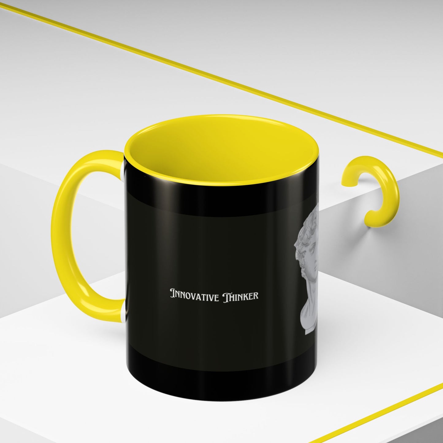 Innovative Thinker Artistic Accent Coffee Mug with Classic Sculpture Design, Unique Gift for Artists, Home Decor, Office Desk Mug, Charismatic Drinkware, [...]
