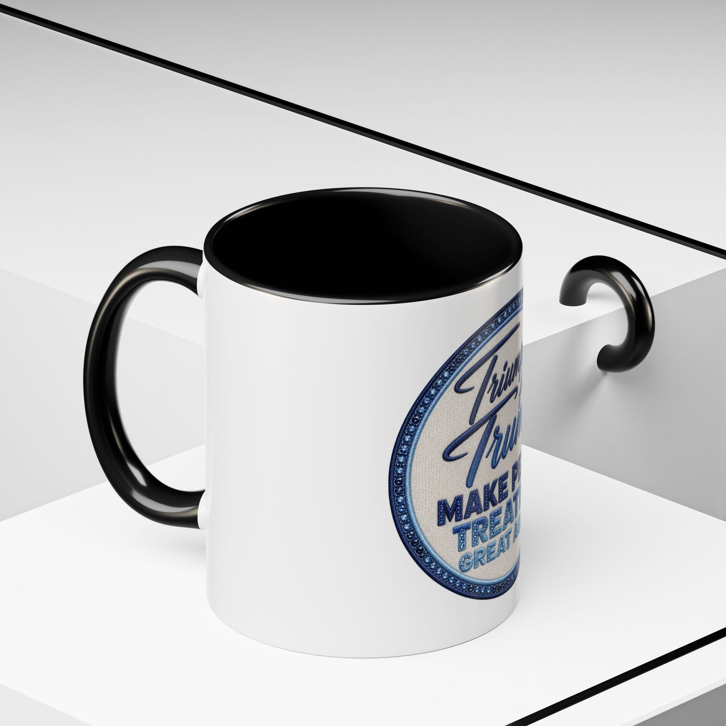 Make Peace Treaties Mug — "Triumph for Trump" Political Coffee Cup (11/15oz)
