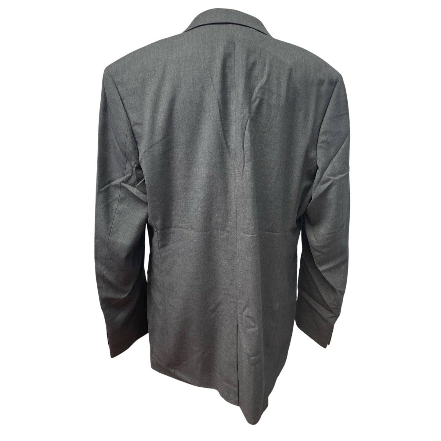 New Mens Merona Large Tall LT Long Sleeve 2 Button Gray Suit Coat Jacket Blazer