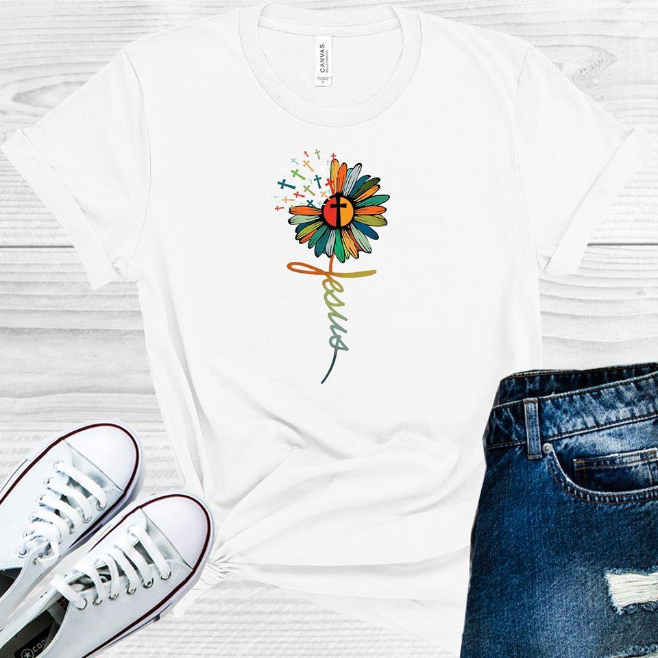 Jesus Flower Graphic Tee