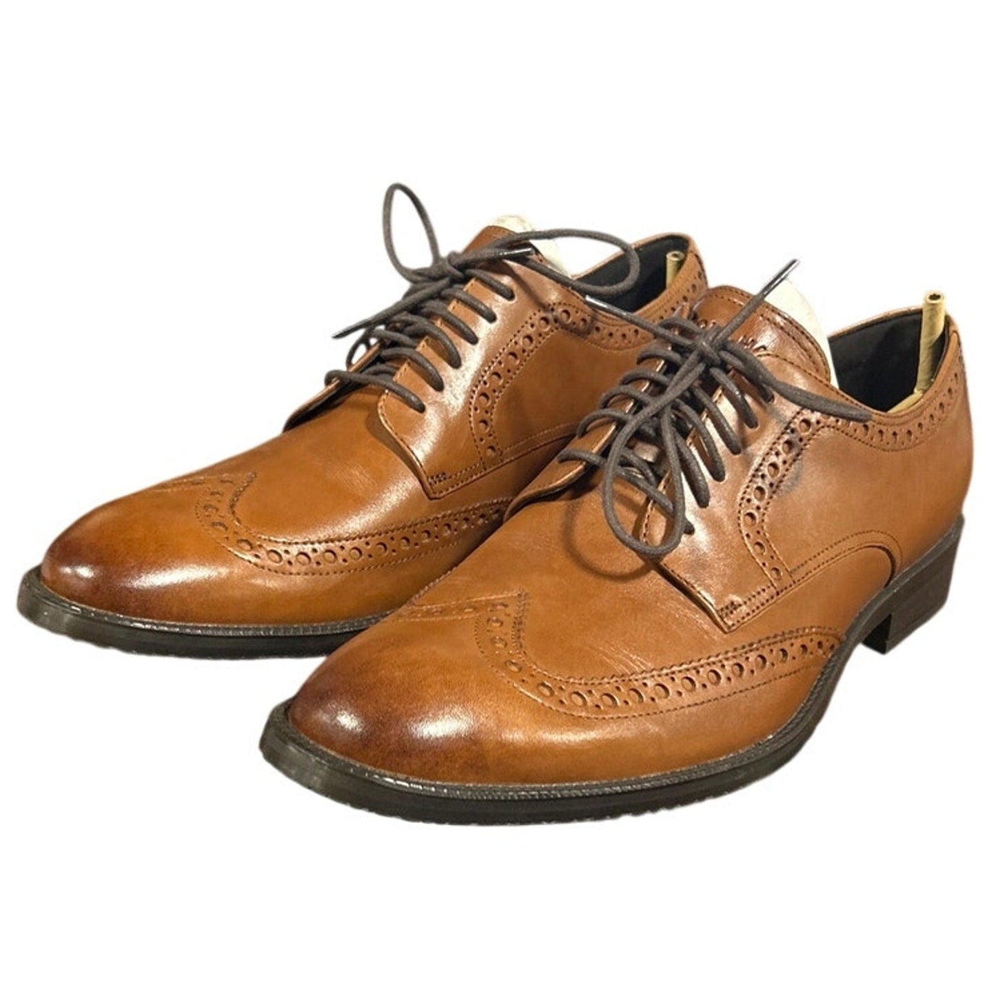 New W Box Cole Haan Mens Size 10 British Tan Leather Wing Oxford Grand 360 Shoes