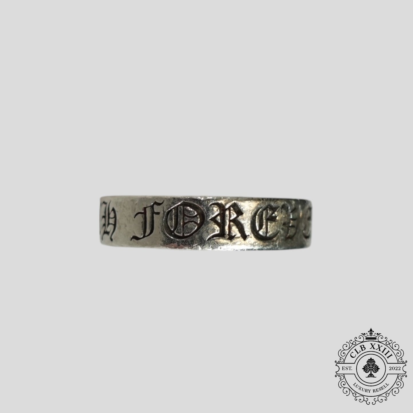 Chrome Hearts CH Forever Ring in Silver