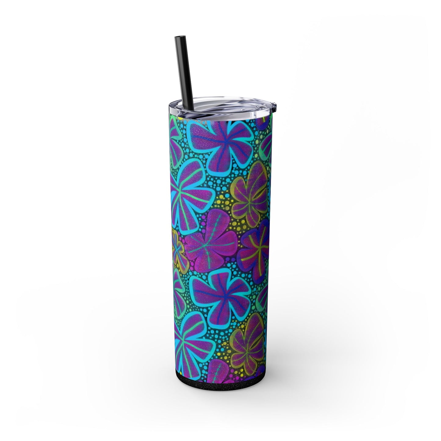Pastel Butterfly Tumbler, 20oz Drinkware, Spring Decor, Cute Gift for Her, Eco-Friendly Cup, Floral Water Bottle