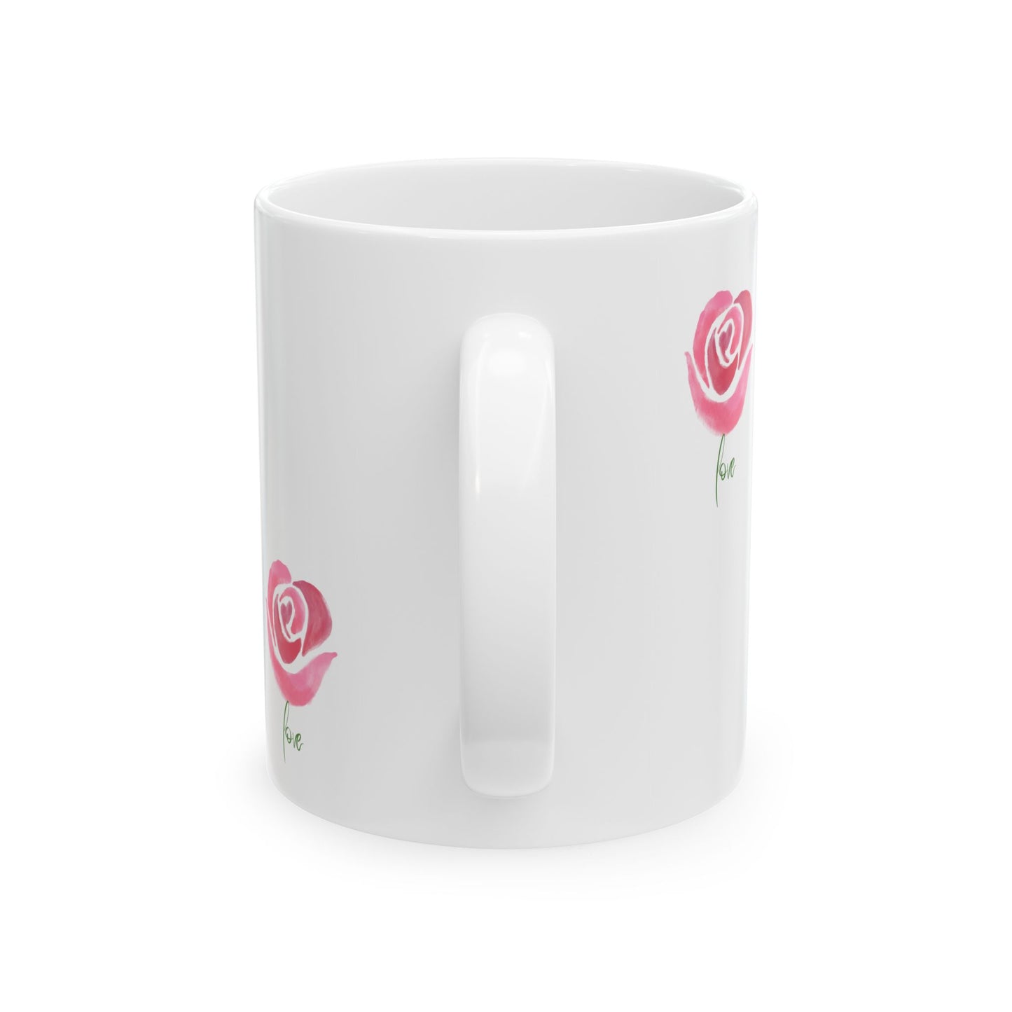 Floral Butterfly Woman Art Love Ceramic Mug - Boho Gift, Coffee Mug, Tea Lover Gift, Home Decor, Self-Care, Inspirational Quote