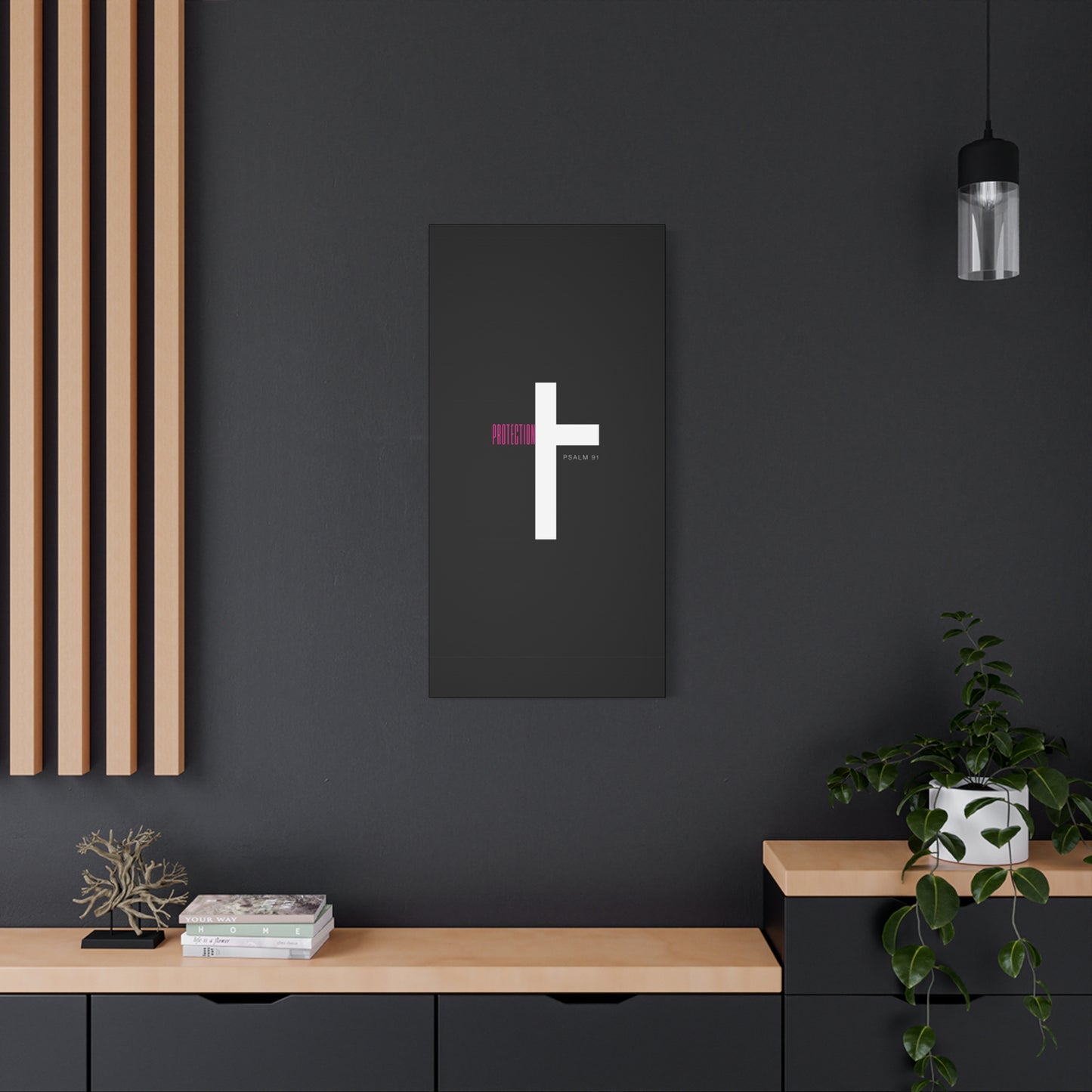 Faith-Inspired Canvas Print - Psalm 91, Home Decor, Wall Art, Christian Gift, Inspirational Decoration