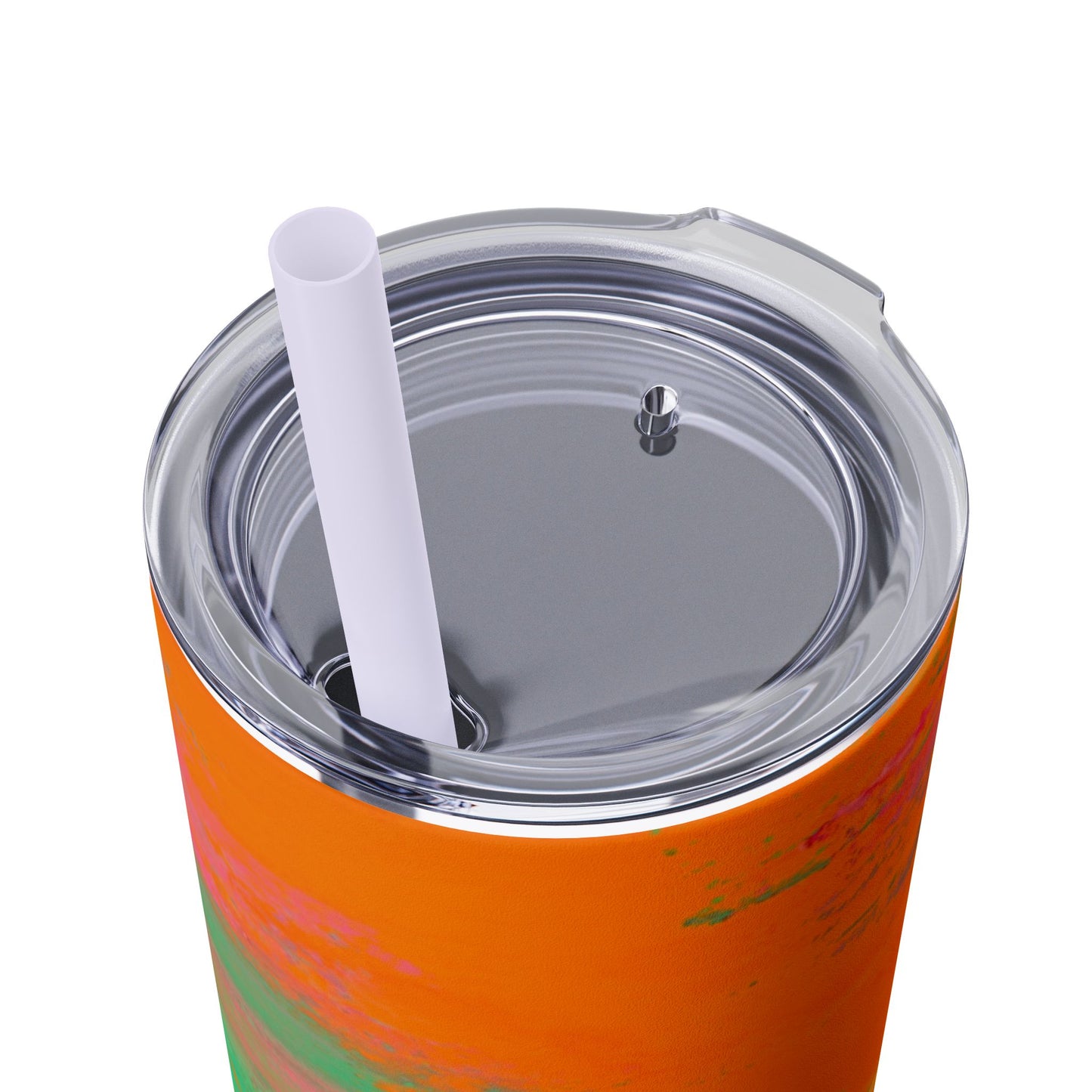 Colorful Ombre Skinny Tumbler with Straw, 20oz | Travel Mugs, Summer Drinkware, Beach Accessories, Gifts for Her, Eco-Friendly