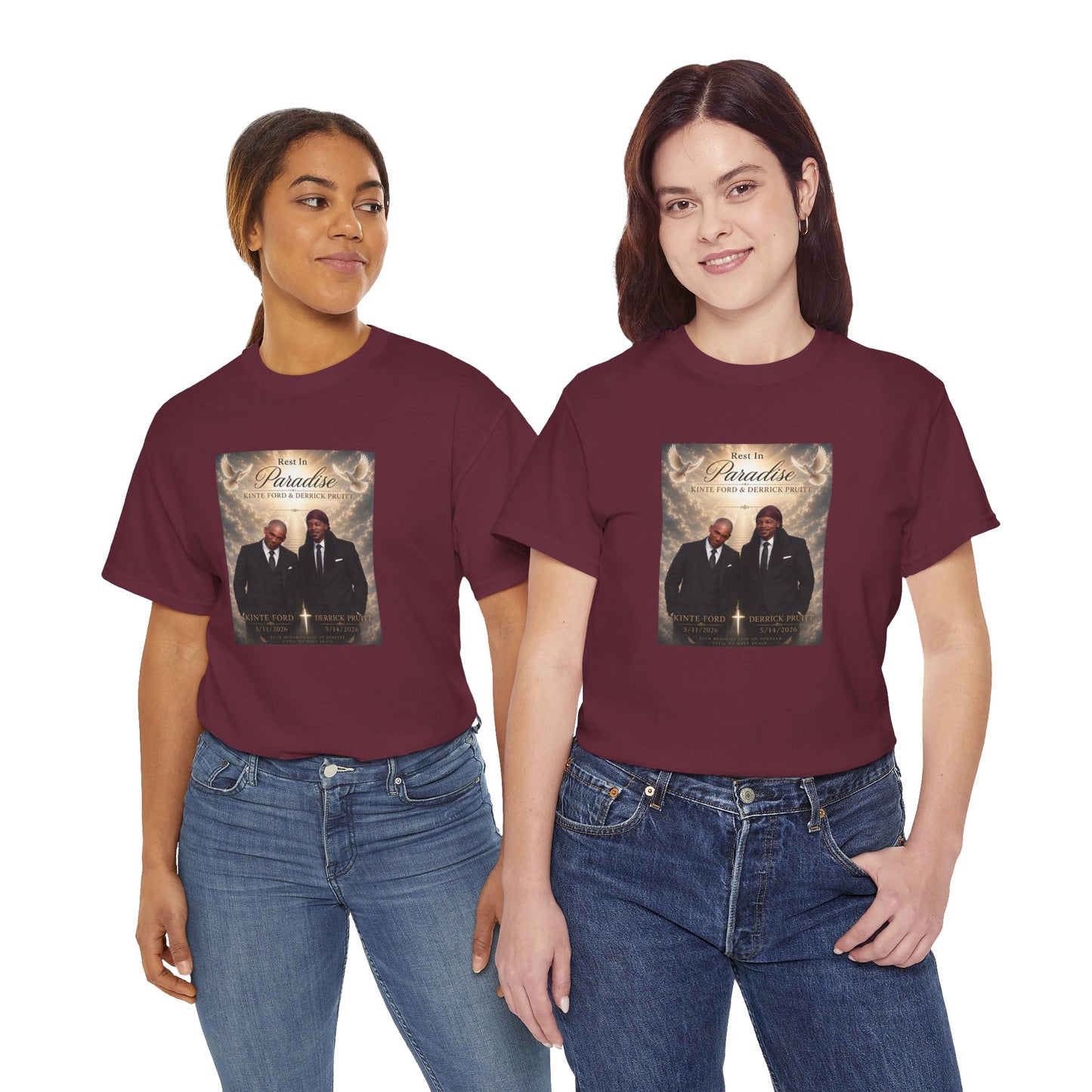 Memorial Tribute Tee — "Rest in Paradise" Funeral Remembrance Shirt