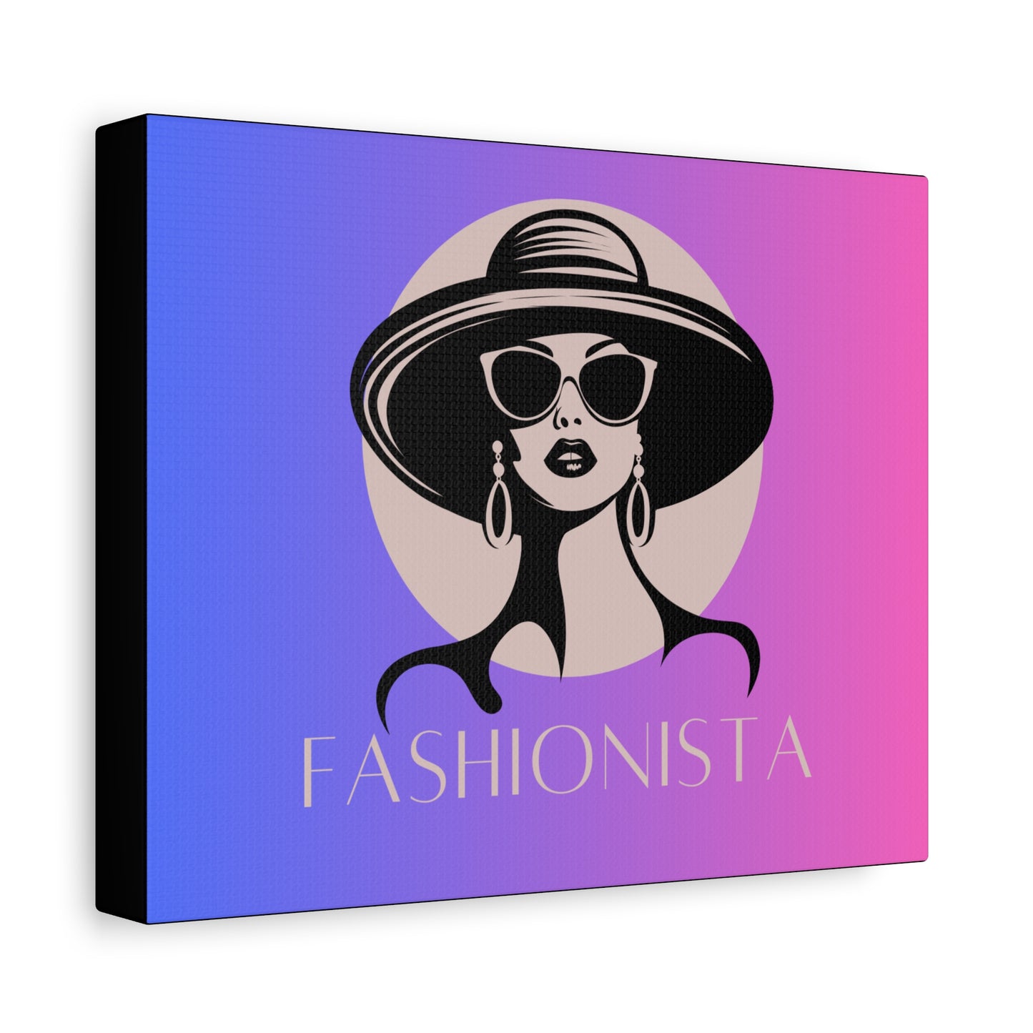 Fashionista Matte Canvas Wall Art, chic home decor, stylish gift for fashion lovers, wall decor, modern art piece, unique artwork