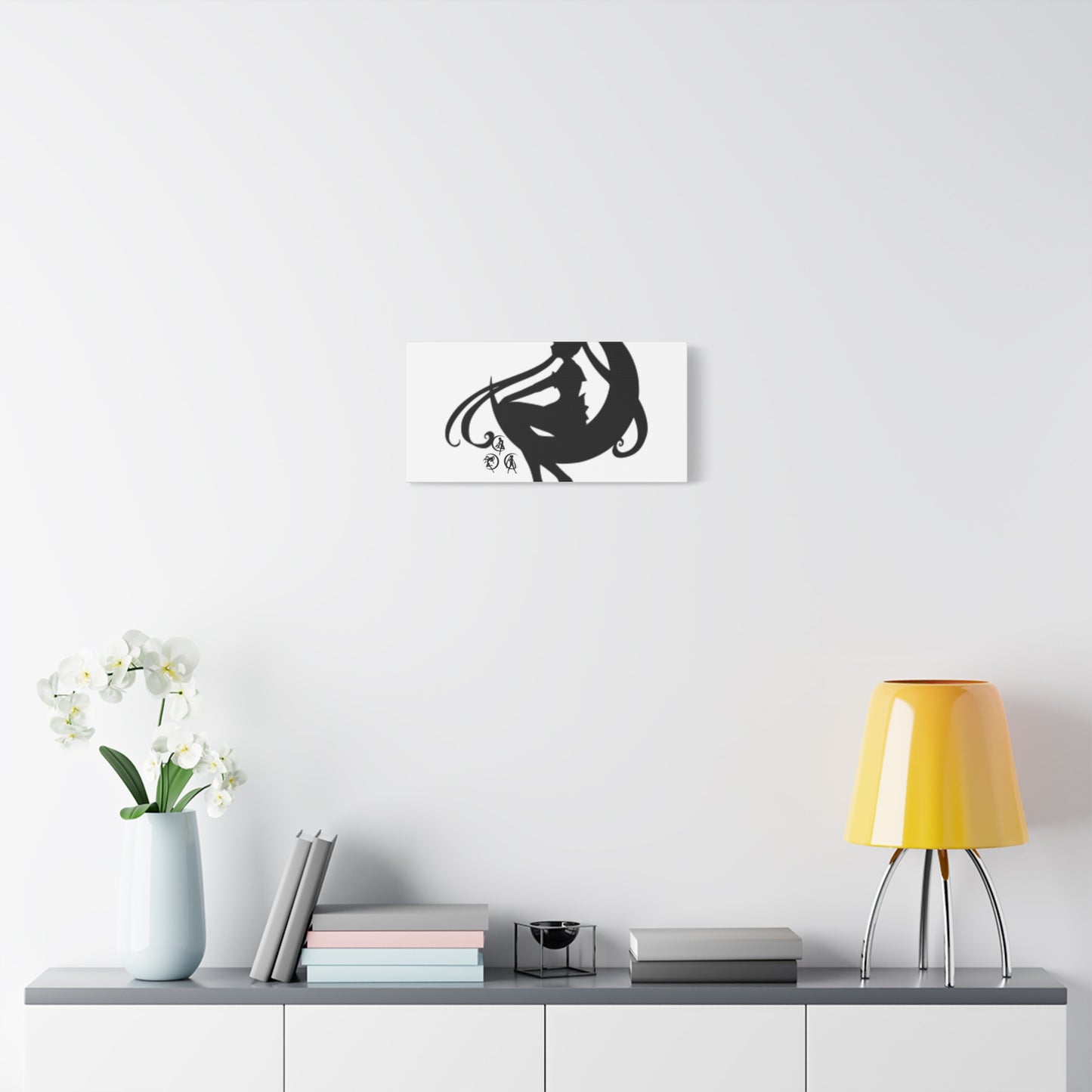 Moonlit Goddess Canvas Art, Modern Wall Decor, Fantasy Home Decor, Boho Aesthetic, Gift for Art Lovers