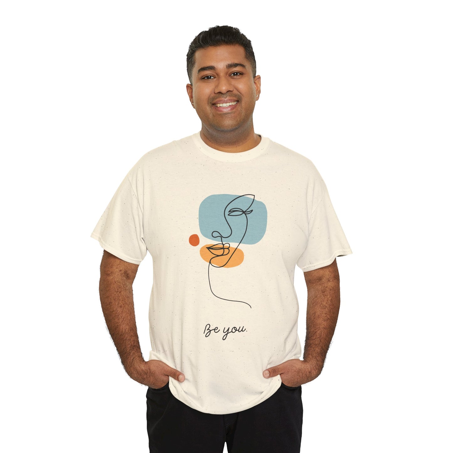 Minimalist Be You Tee, Unisex Cotton T-Shirt, Inspirational Graphic Tee, Gift for Friends, Casual Everyday Wear, Self-Love Apparel