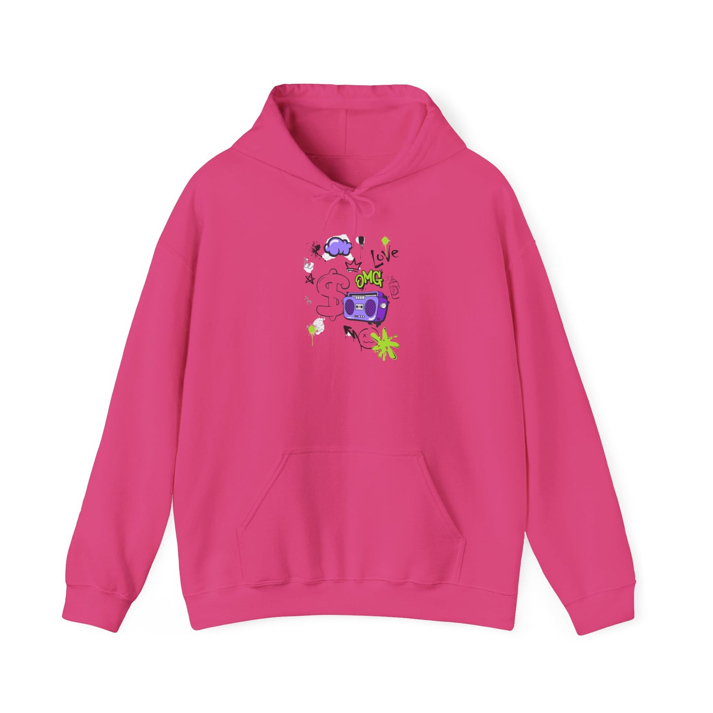 Love Music-Inspired Unisex Heavy Blend™ Hooded Sweatshirt – Cozy, Creative Vibes for All Occasions
