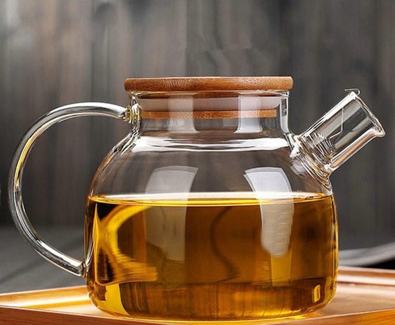 Thermo Glass Teapot 32 Fl Oz | High temperature and shock resistant-2
